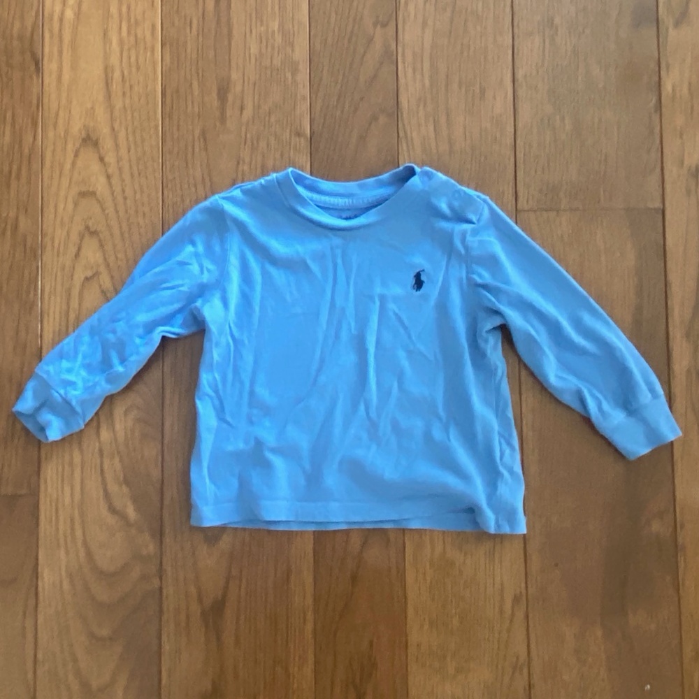 Ralph Lauren Baby Boy Cotton Long Sleeve Tee (12 Months)